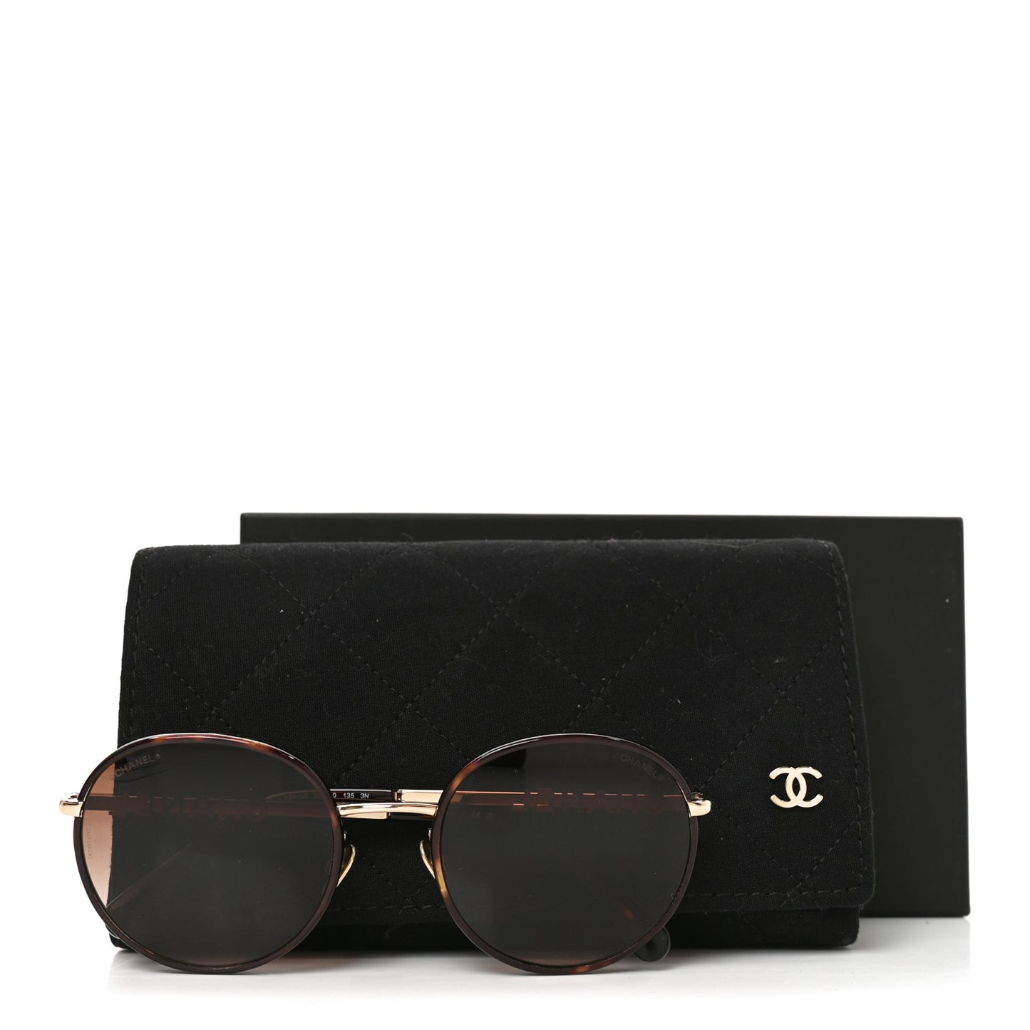 Chain Pantos Sunglasses 4242 Gold Brown