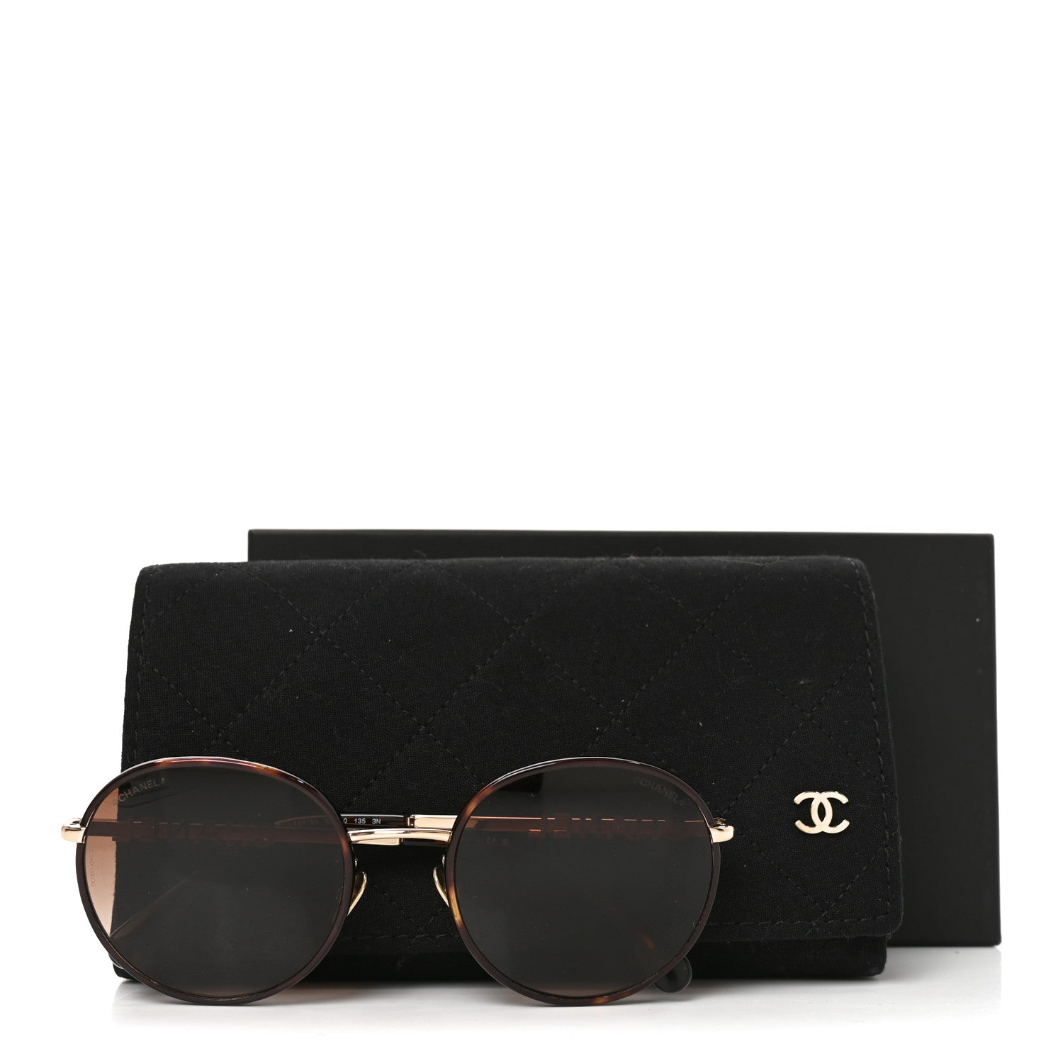 Chanel Chain Pantos Sunglasses 4242 Gold Brown 7 of 7