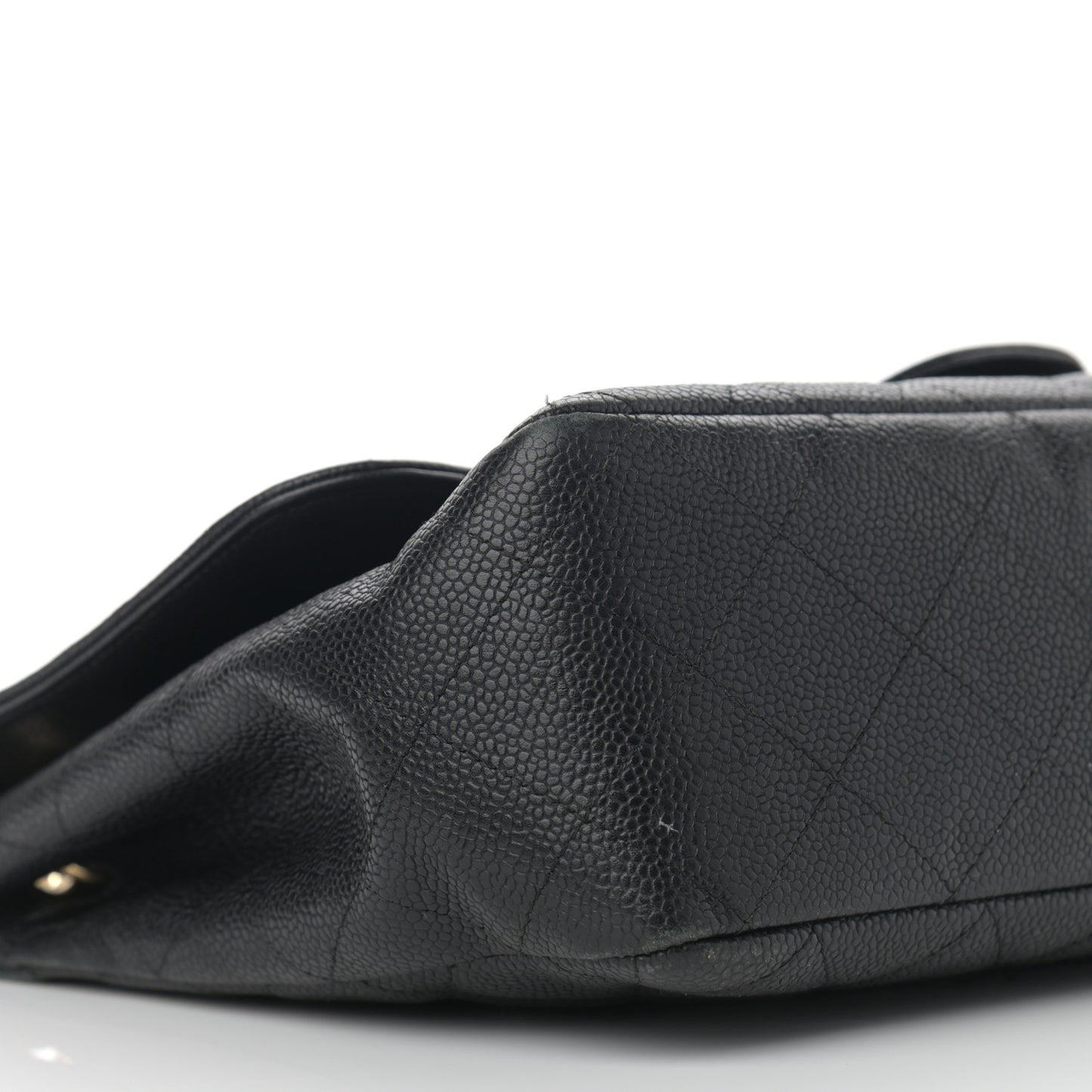 Caviar Quilted Jumbo Single Flap Black