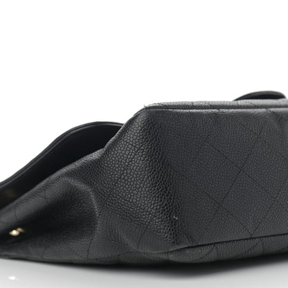 Chanel Caviar Quilted Jumbo Single Flap Black 8 of 14
