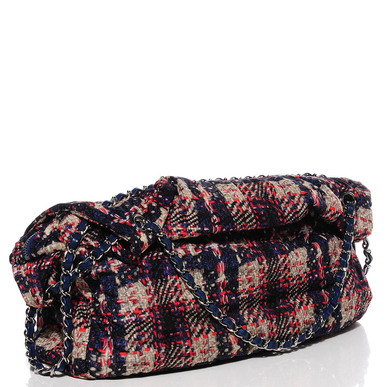 Chanel Nylon Tweed Printed Maxi Flap Multicolor 4 of 10