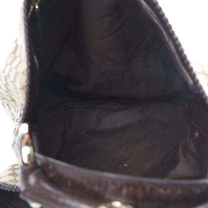 Gucci Monogram Large Horsebit Chain Hobo Dark Brown 5 of 12