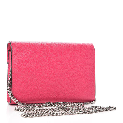 Gucci Dollar Calfskin Crystal Mini Dionysus Chain Wallet Box Pink 3 of 9