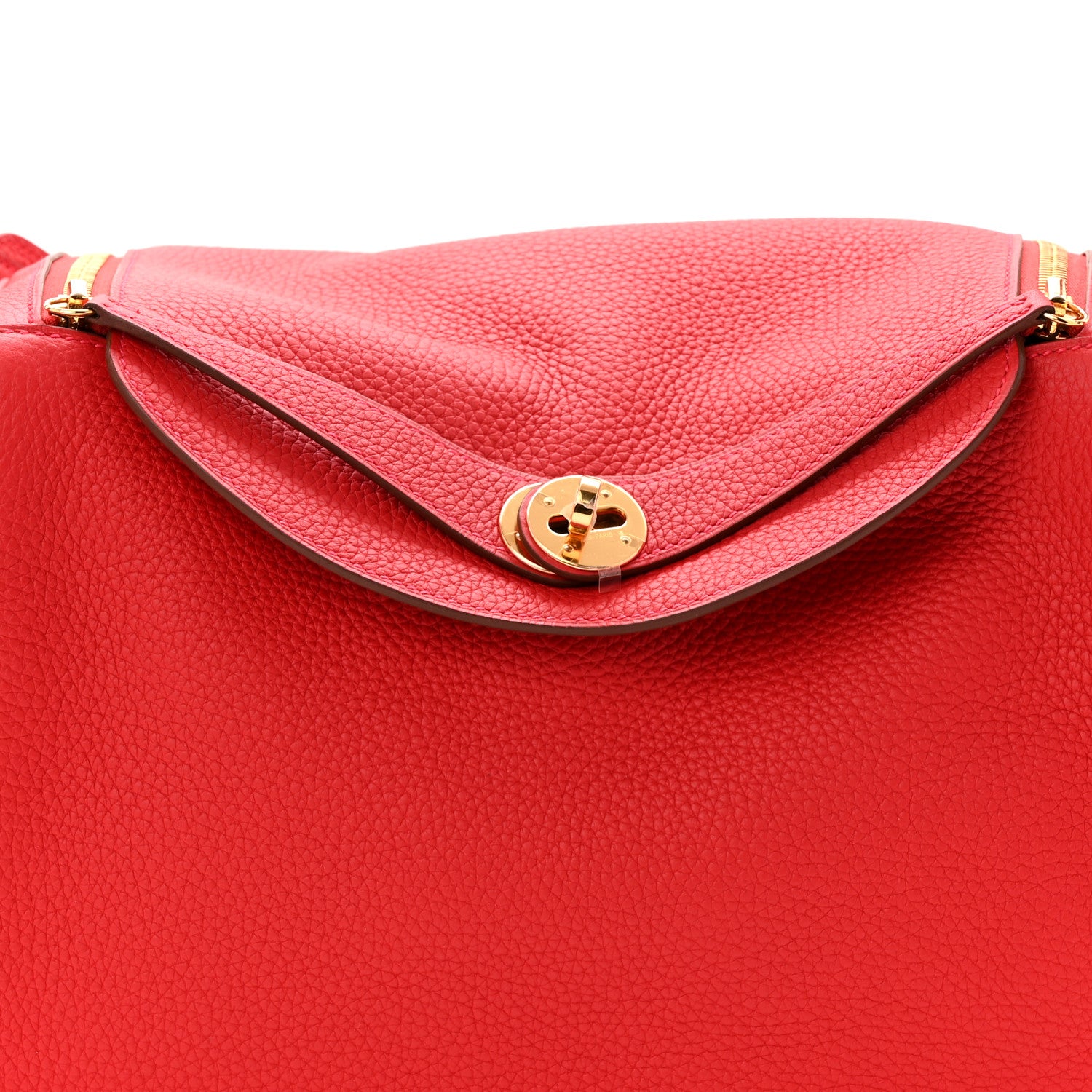 Hermes Taurillon Clemence Lindy 30 Rouge Casaque 8 of 11
