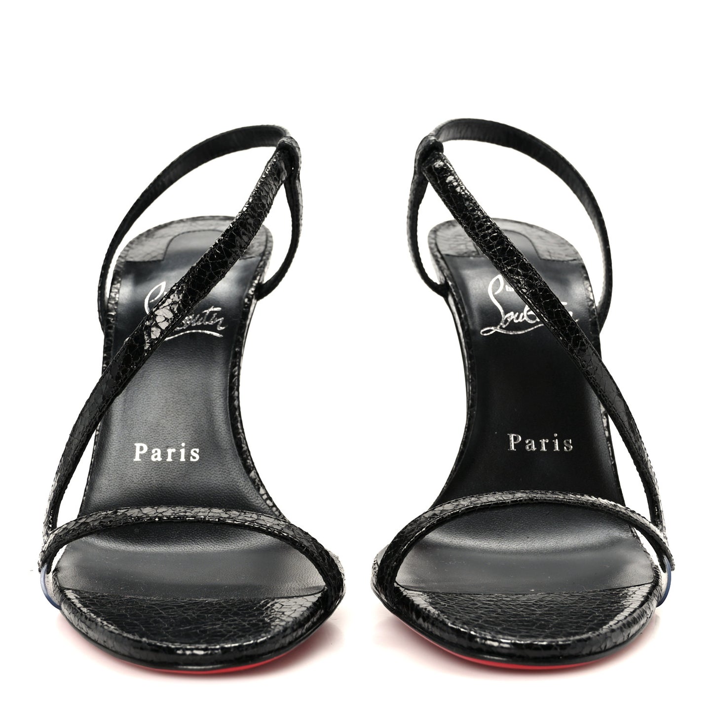 Snakeskin Rosalie 100 Sandals 37 Black