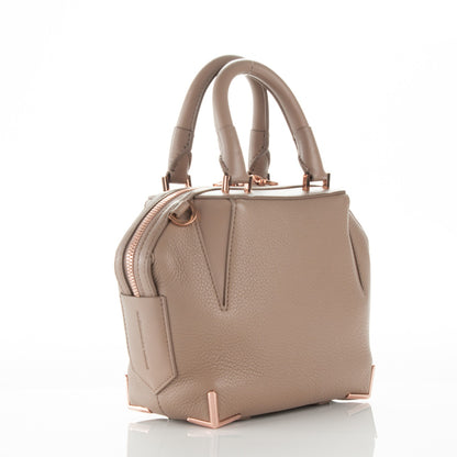 Alexander Wang Pebbled Calfskin Mini Emile Latte Rose Gold Hardware 3 of 7