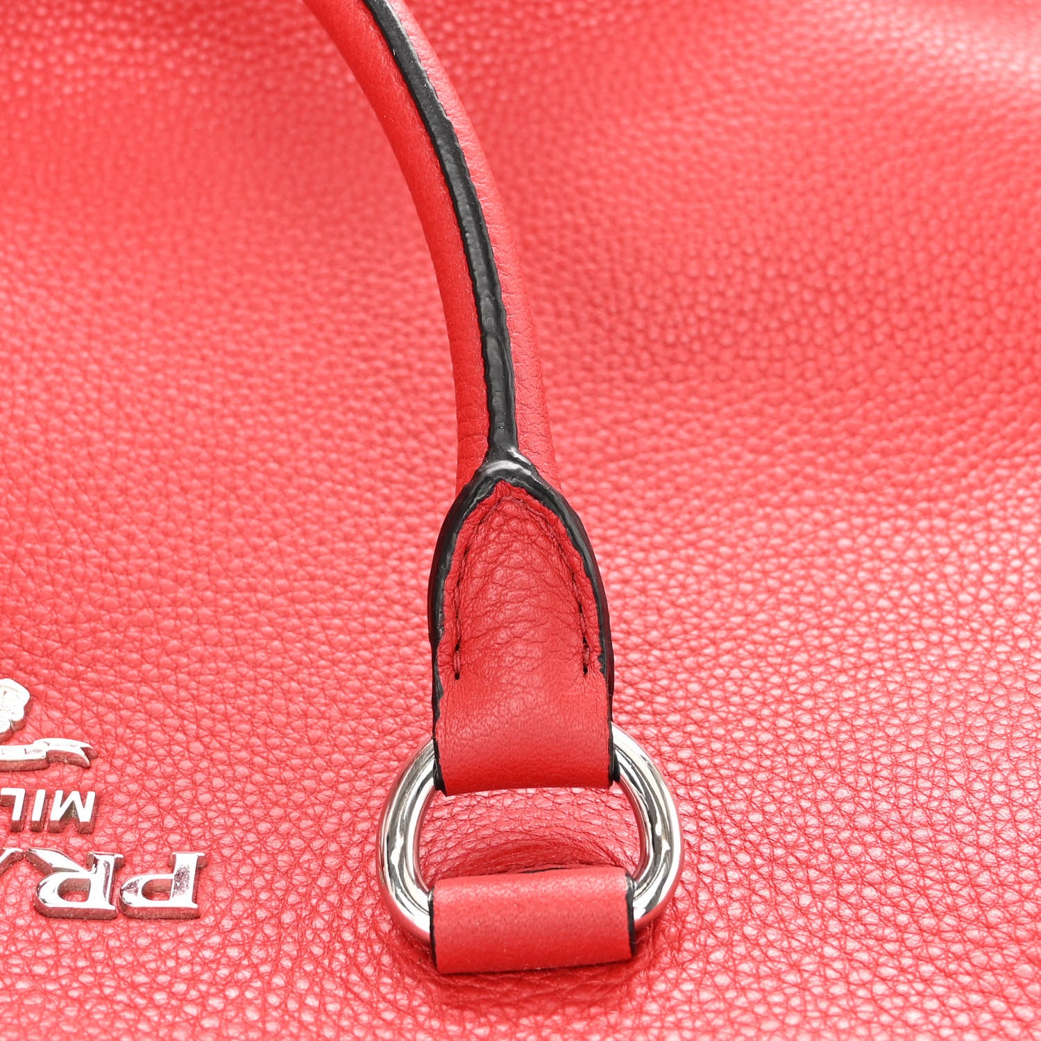 Prada Vitello Phenix Top Handle Bag Rosso 10 of 10