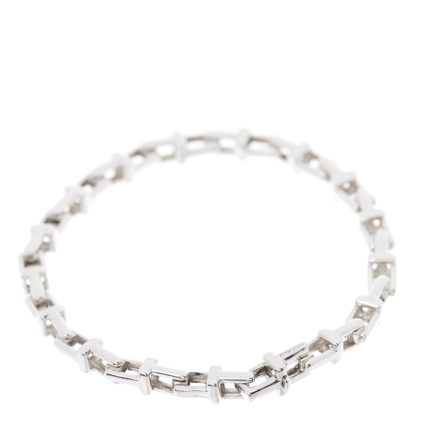 Sterling Silver Narrow T Chain Bracelet