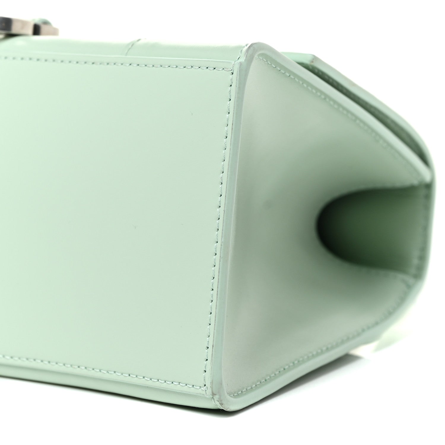 Balenciaga Shiny Box Calfskin Small Hourglass Top Handle Bag Light Green 6 of 18