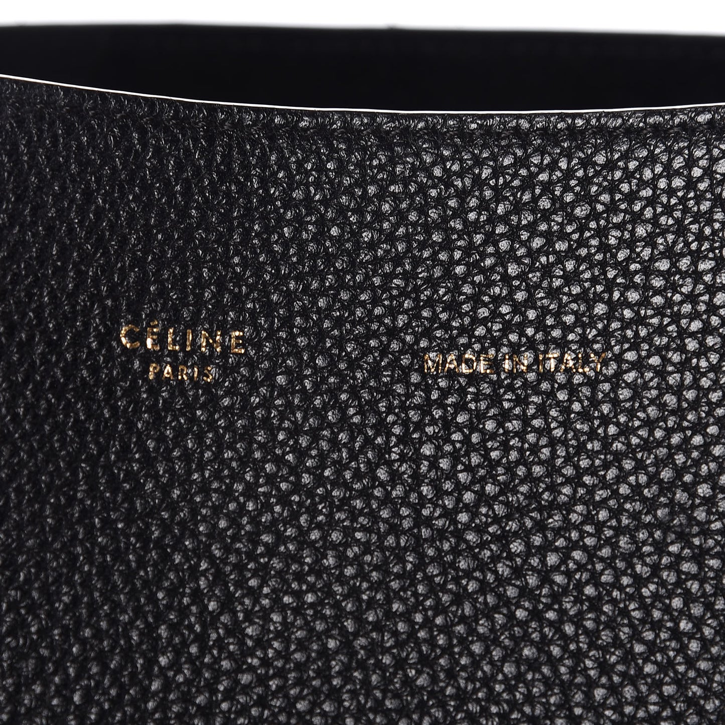 Soft Grained Calfskin Small Belt Cabas Phantom Black