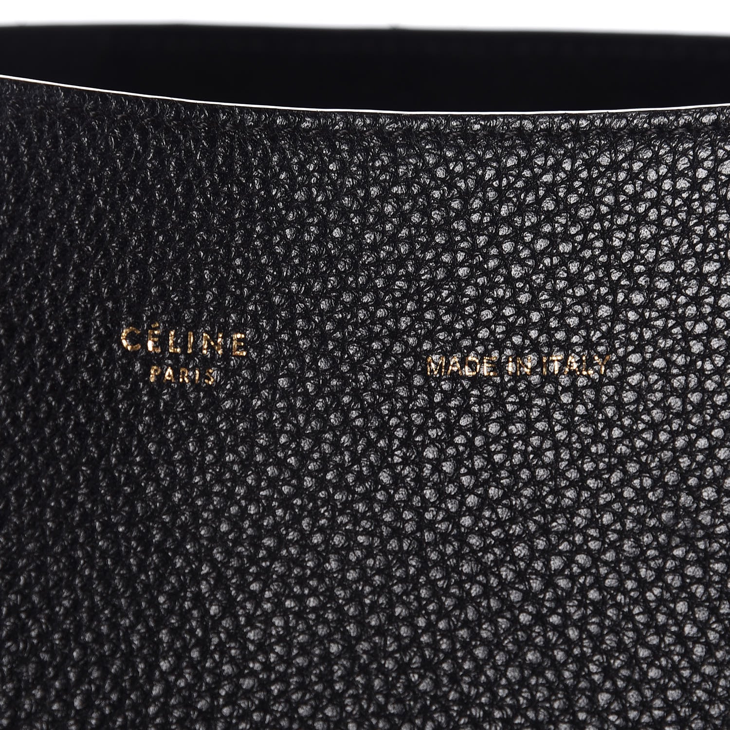 Celine Soft Grained Calfskin Small Belt Cabas Phantom Black 6 of 9
