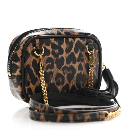 Saint Laurent Calfskin Heart Leopard Print Monogram Baby Lou Camera Bag Toffee 3 of 7
