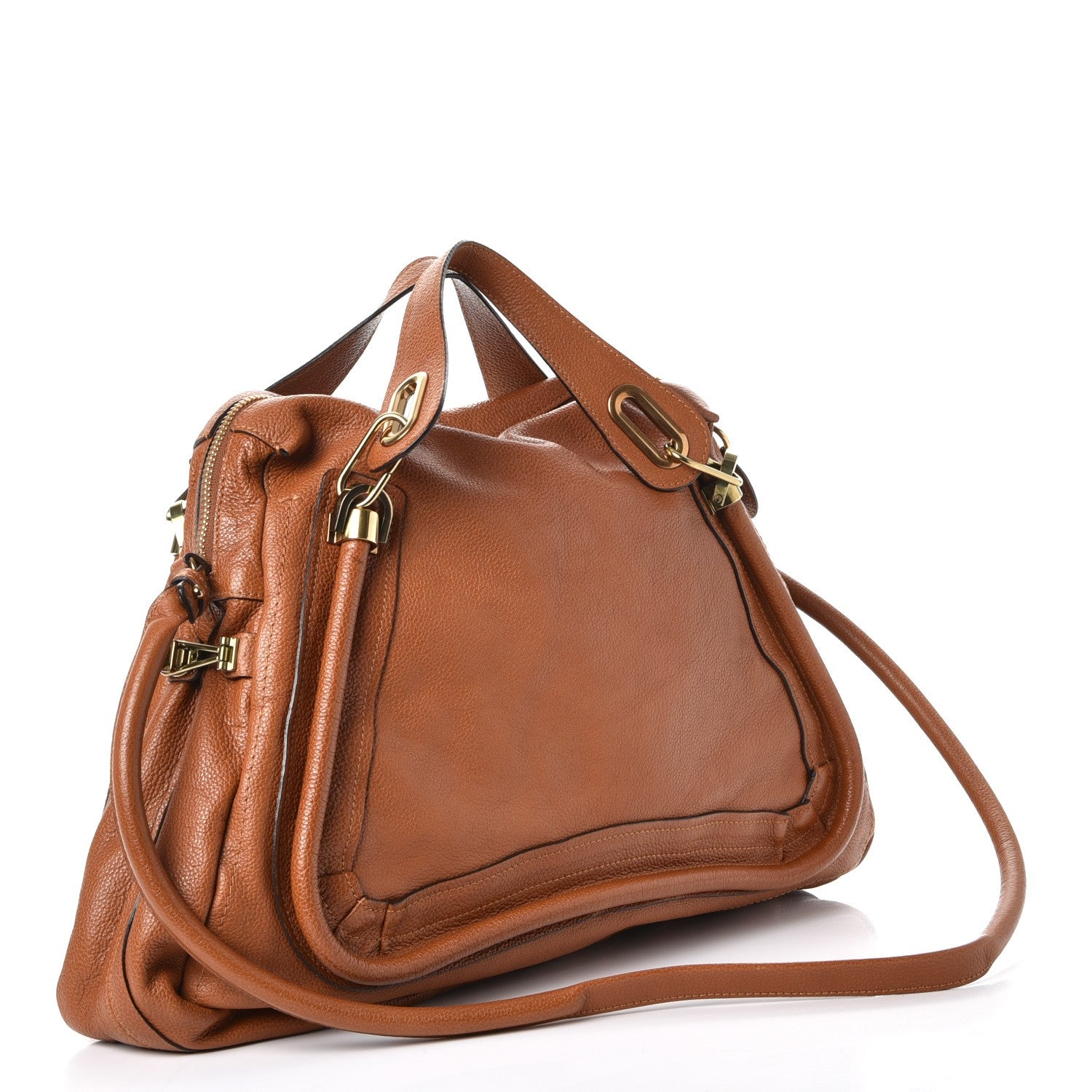 Chloe Calfskin Large Paraty Caramel 3 of 7