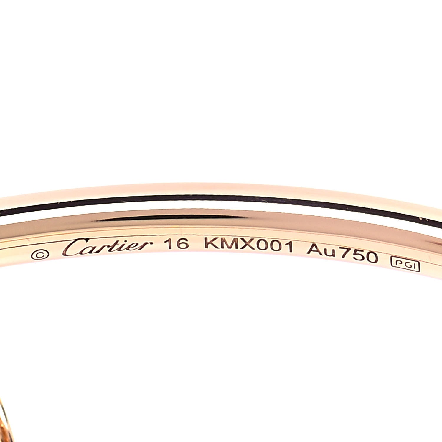 Cartier 18K Pink Gold Diamond Small Juste Un Clou Bracelet 16 4 of 6