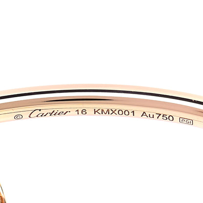Cartier 18K Pink Gold Diamond Small Juste Un Clou Bracelet 16 4 of 6