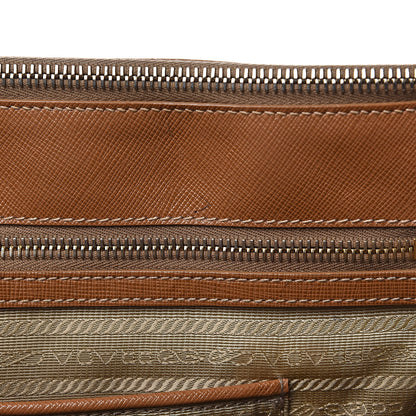 Prada Saffiano Large Galleria Double Zip Tote Caramel 20 of 22