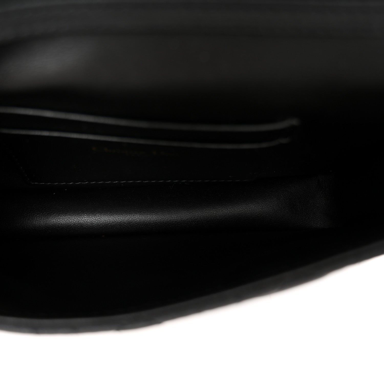 Christian Dior Lambskin Cannage Dior Talk Phone Pouch Black 5 of 11
