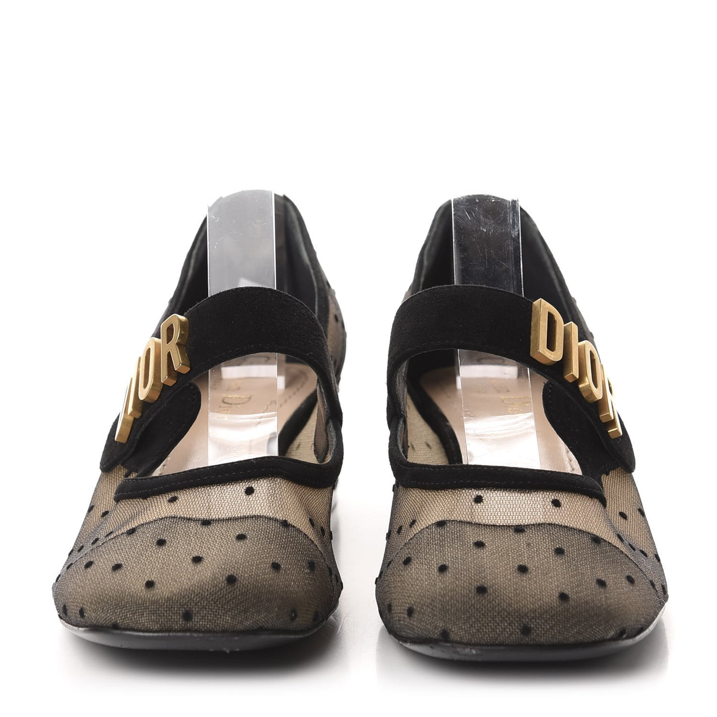 Mesh Plumetis Suede Baby-D Ballet Pumps 39 Black
