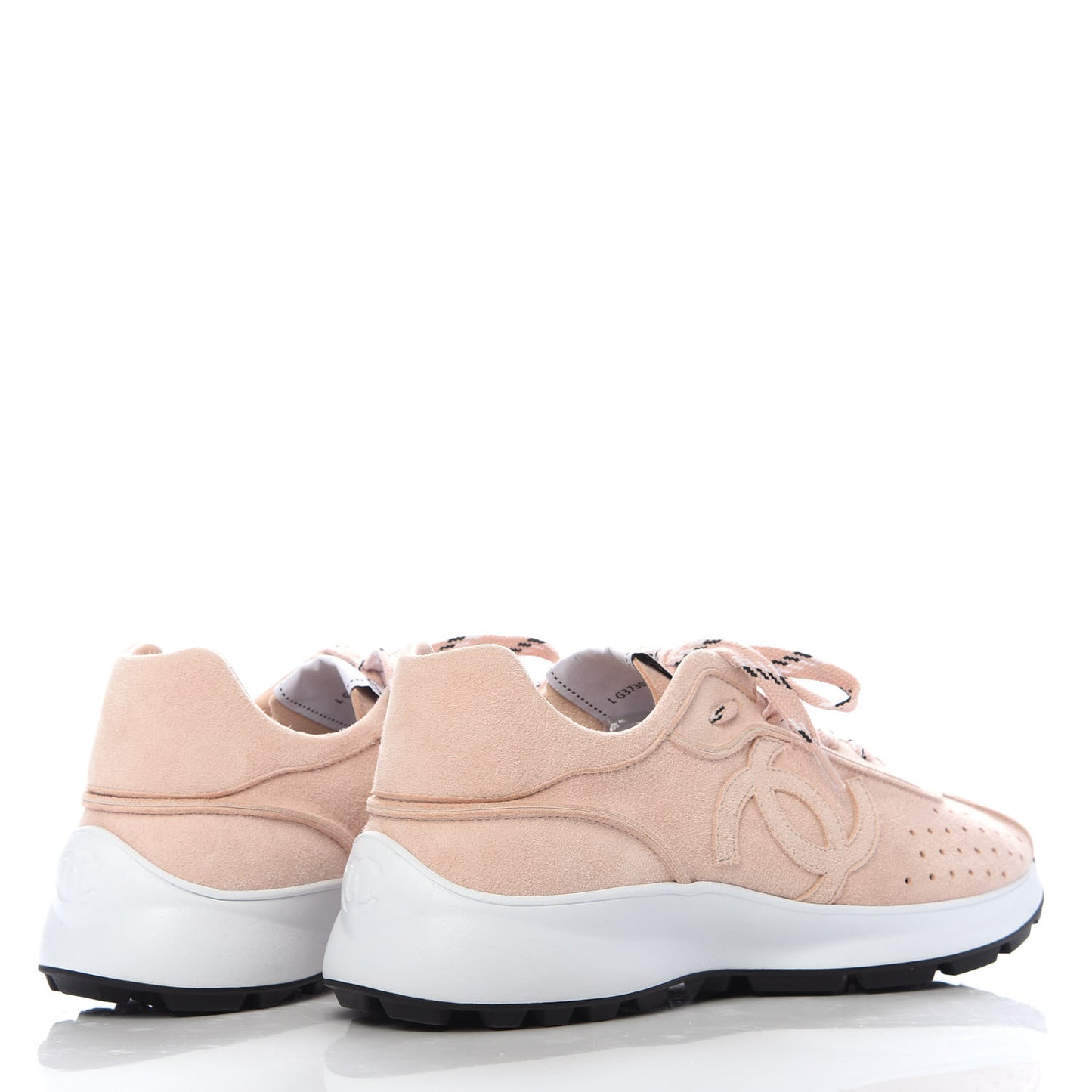 Suede Goatskin CC Sneakers 38.5 Light Pink