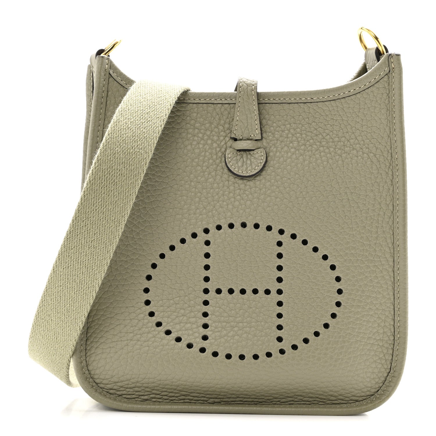 Hermes Taurillon Clemence Amazone Evelyne TPM Sauge 1 of 11