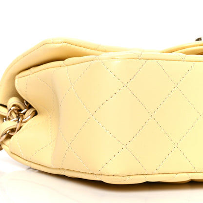 Chanel Lambskin Quilted Mini Rectangular Flap Yellow 18 of 20