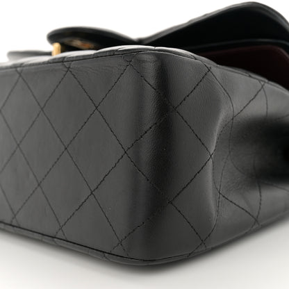 Chanel Lambskin Quilted Jumbo Double Flap Black 10 of 13