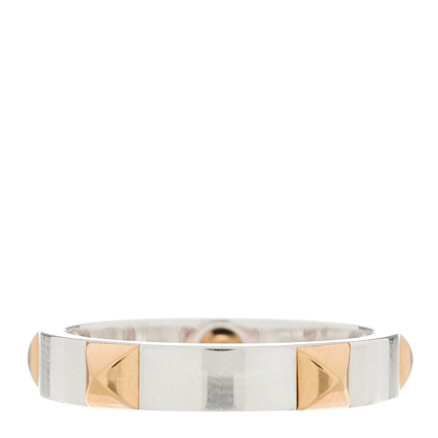Sterling Silver 18K Rose Gold Clou d' H Ring 59 8.75