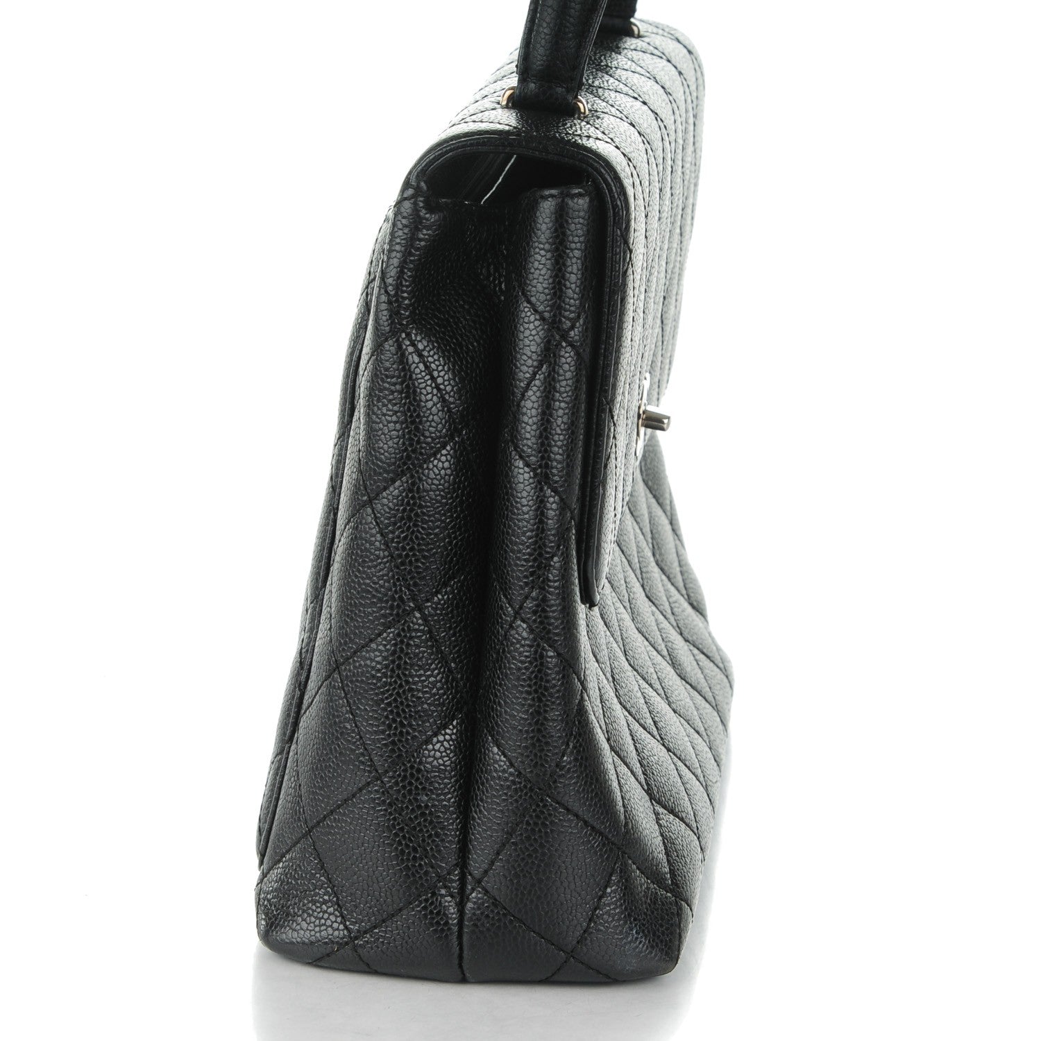 Chanel Caviar Quilted Jumbo Kelly Flap Black 11 of 11