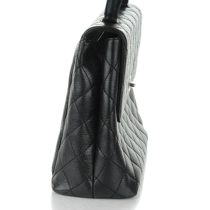 Chanel Caviar Quilted Jumbo Kelly Flap Black 11 of 11