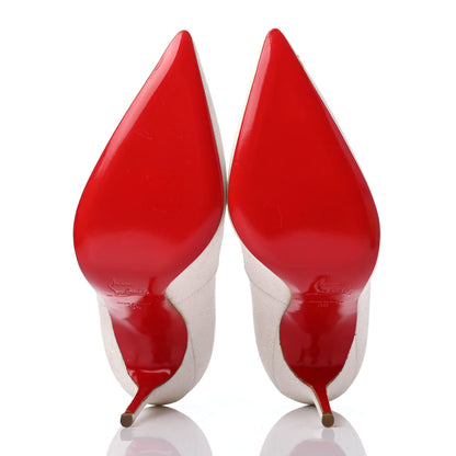 Christian Louboutin Glitter Mini Decollete 554 100 Pumps 36 Glacier 4 of 4