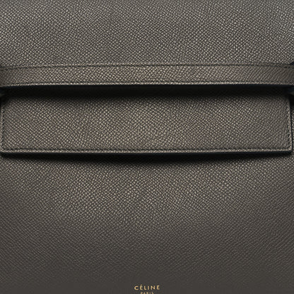 Celine Grained Calfskin Mini Belt Bag Grey 7 of 11