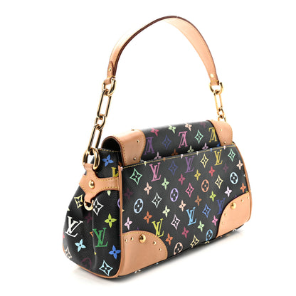 Louis Vuitton Monogram Multicolor Beverly MM Black 3 of 9