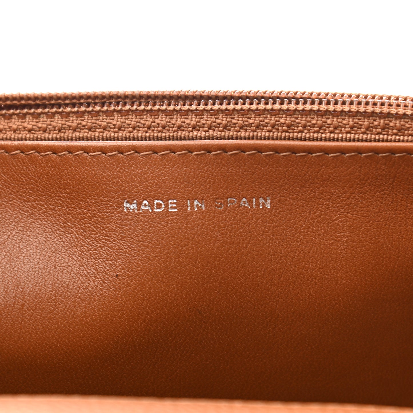 Caviar Quilted Wallet On Chain WOC Light Brown