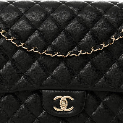 Chanel Caviar Quilted XXL Travel Flap Bag Black 8 of 11
