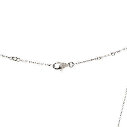 Van Cleef & Arpels 18K White Gold Diamond Sweet Alhambra Pendant Necklace 4 of 7