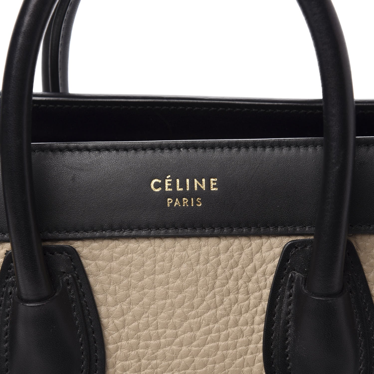 Celine Bullhide Calfskin Nubuck Nano Tri-Color Luggage Light Taupe 9 of 9