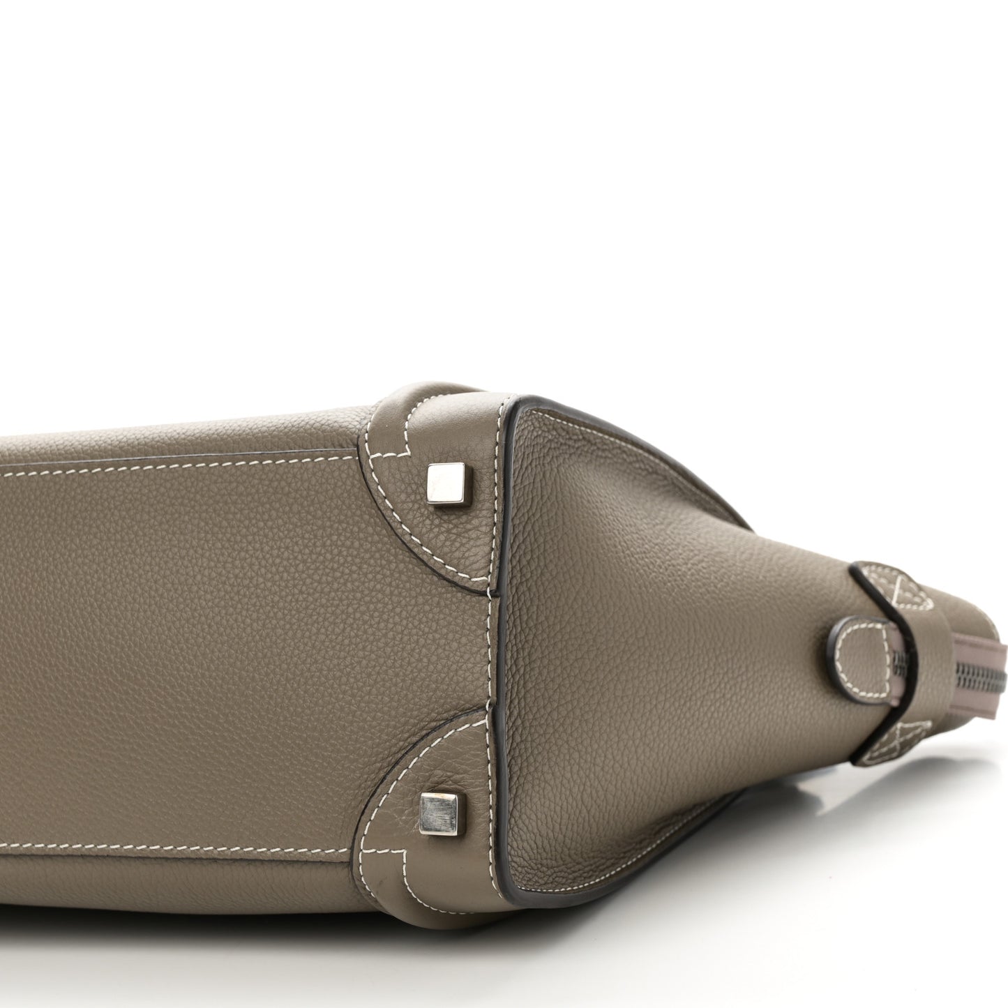 Drummed Calfskin Micro Luggage Souris