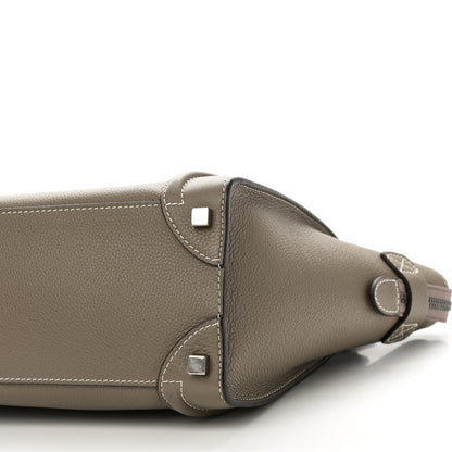 Celine Drummed Calfskin Micro Luggage Souris 9 of 9