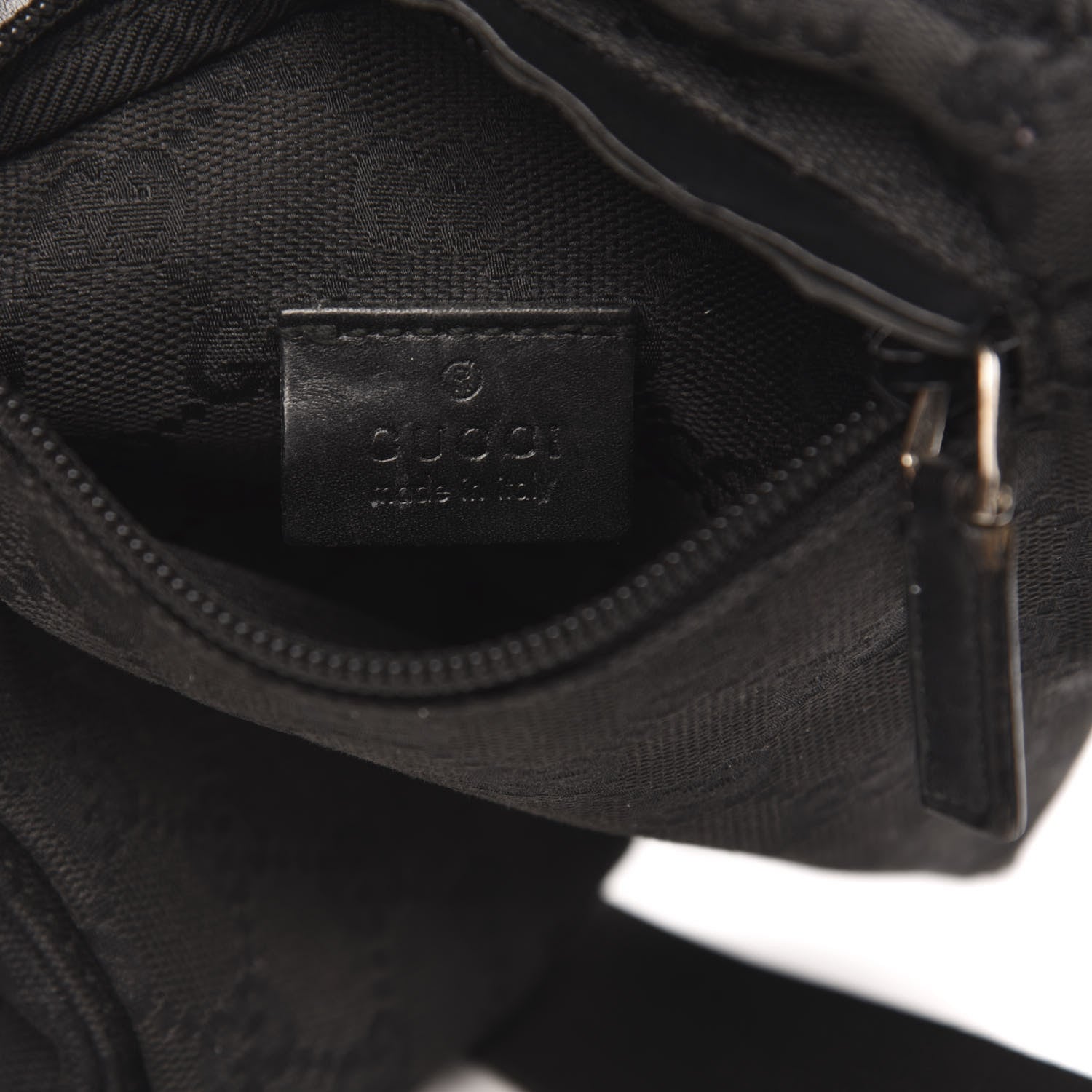 Gucci GG Monogram Double Pocket Belt Bag Black 6 of 13