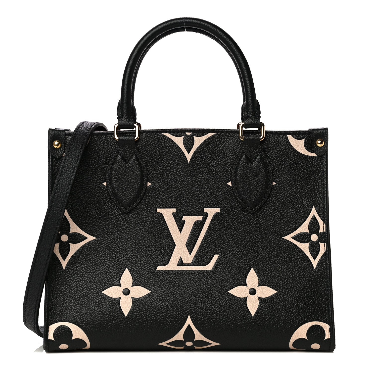 Louis Vuitton Empreinte Monogram Giant Onthego PM Black Beige 1 of 10