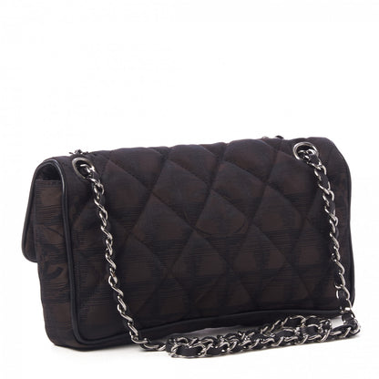 Chanel Nylon Quilted Travel Flap Dark Brown 2 of 8