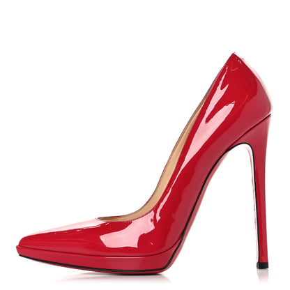 Christian Louboutin Patent Pigalle Plato 120 Pumps 38.5 Hot Pink 1 of 8