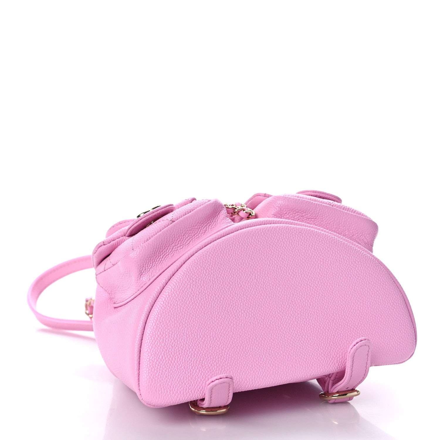 Chanel Shiny Caviar Quilted Small Duma Pockets Drawstring Backpack Lilac 4 of 10