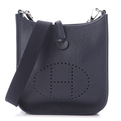 Hermes Taurillon Clemence Amazone Evelyne TPM Bleu Nuit Bleu Indigo 1 of 8