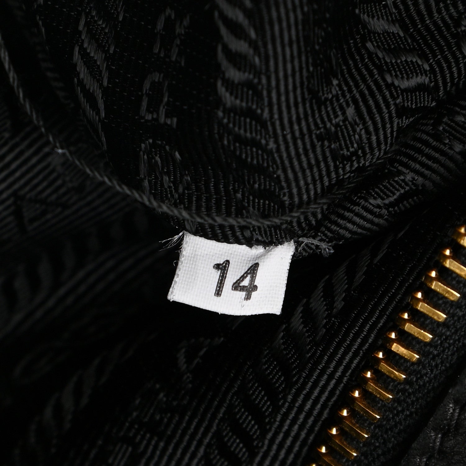 Prada Nappa Gaufre Messenger Tote Black 7 of 12