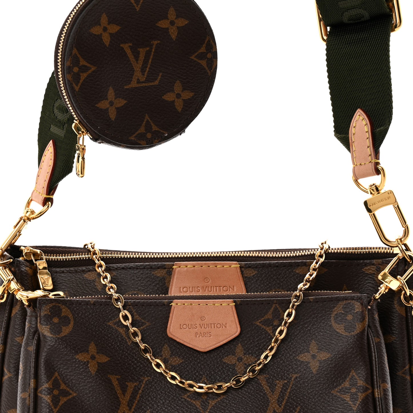 Monogram Multi Pochette Accessories Kaki Kaki
