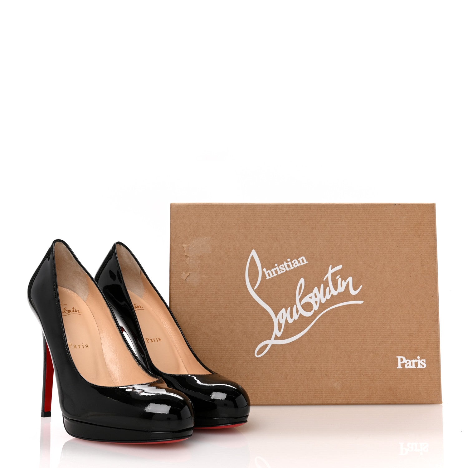 Christian Louboutin Patent New Simple 120 Pumps 38 Black 9 of 9