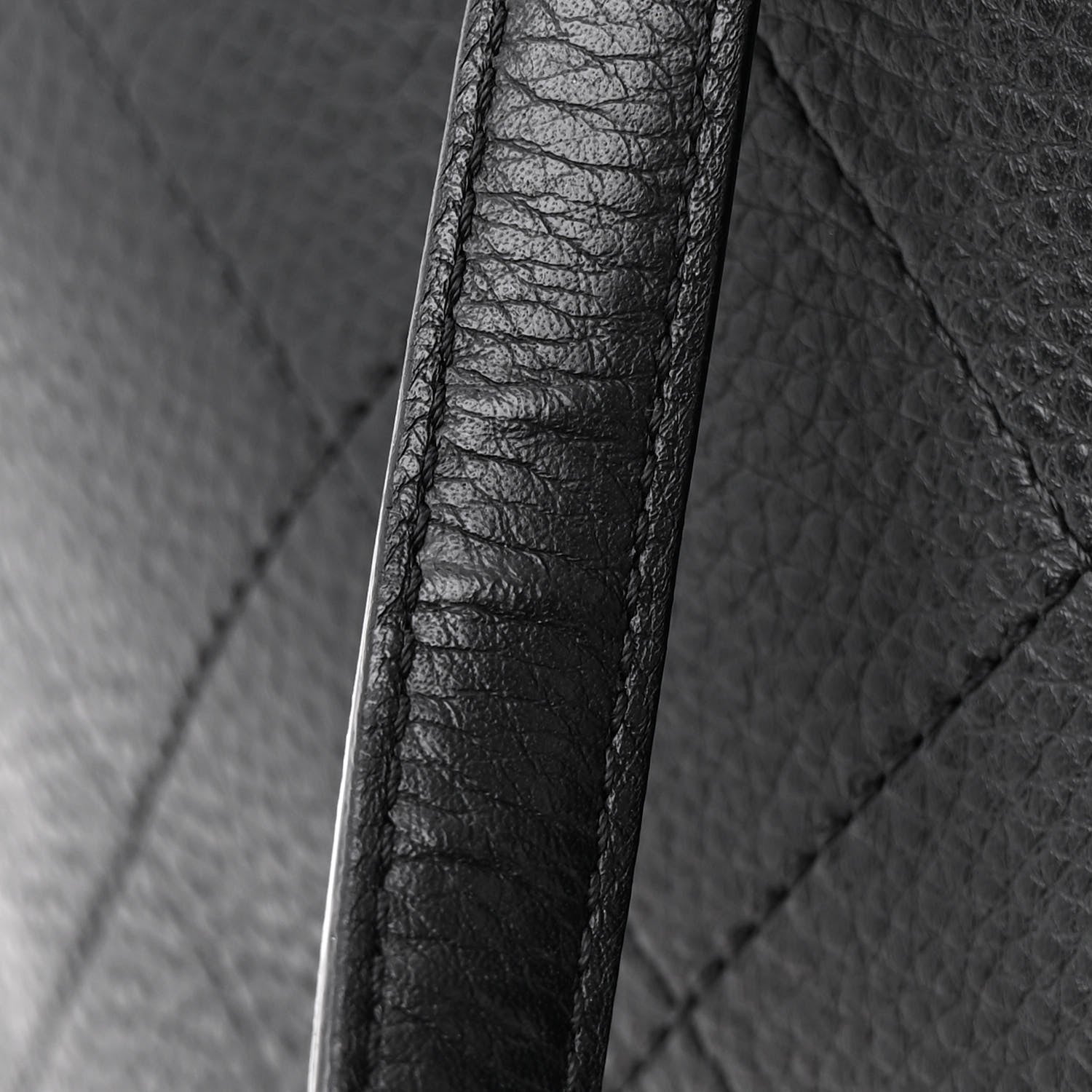 Chanel Bullskin Stitched Large Shopping Bag Black 14 of 17