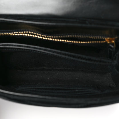 Saint Laurent Velvet Y Quilted Monogram Toy Loulou Chain Satchel French Black 5 of 9