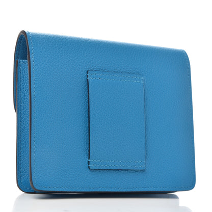 Hermes Evercolor Verso Roulis Slim Wallet Bleu Frida Rose Mexico 4 of 8